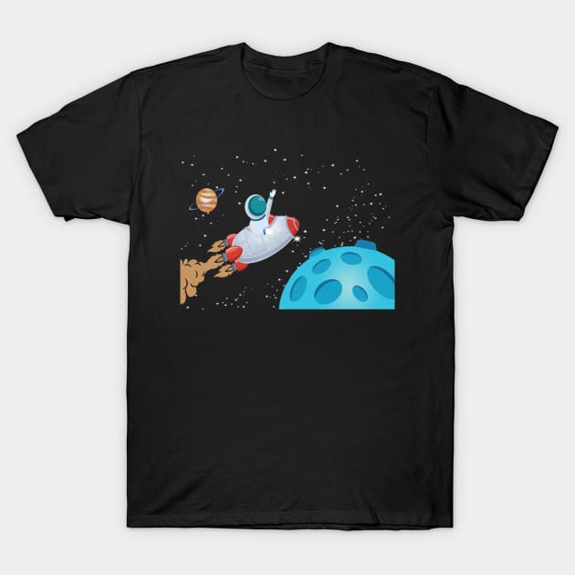 Launch America T-Shirt by DZCHIBA